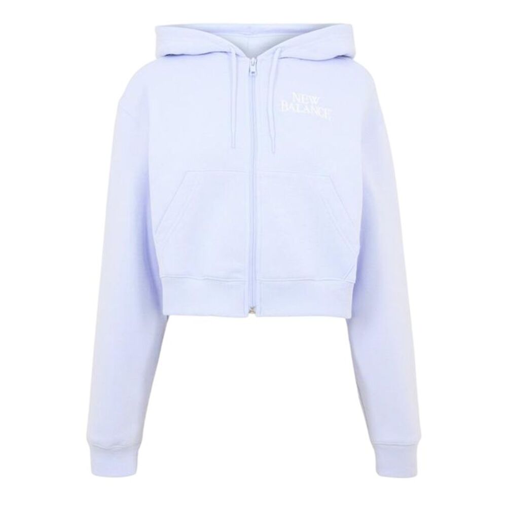 New Balance Womens/Ladies Relaxed Fit Full Zip Hoodie / Lilac